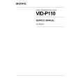 SONY VID-P110 Manual de Servicio