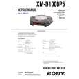 SONY XMD1000P5 Manual de Servicio