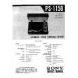 SONY PS-1150 Manual de Servicio