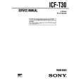 SONY ICFT30 Manual de Servicio