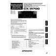 PIONEER CX-W700 Manual de Usuario PIONEER CX-W700 Manual de Usuario