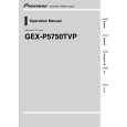 PIONEER GEX-P5750TVP/ES Manual de Usuario
