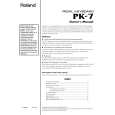 ROLAND PK-7 Manual de Usuario