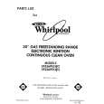 WHIRLPOOL SF336PESW2 Catálogo de piezas