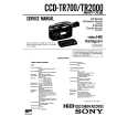 SONY CCD-TR2000 Manual de Servicio