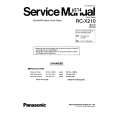 PANASONIC RCX210 Manual de Servicio