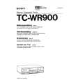 SONY TC-WR900 Manual de Usuario