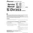 PIONEER S-DV353/XTW/WL5 Manual de Servicio