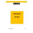 ZANUSSI ZDT6052 Manual de Usuario