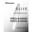 PIONEER PRO-610HD Manual de Usuario