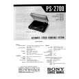 SONY PS-2700 Manual de Servicio