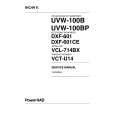 SONY UVW-100BP Manual de Servicio