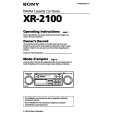 SONY XR-2100 Manual de Usuario