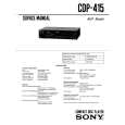 SONY CDP-415 Manual de Servicio