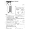 PIONEER S-SP410/XCN Manual de Usuario