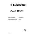 DOMETIC RC1600 Manual de Usuario