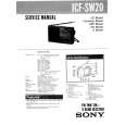 SONY ICFSW20 Manual de Servicio
