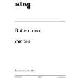 KING OK201W/1 Manual de Usuario