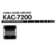 KENWOOD KAC7200 Manual de Usuario