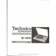 TECHNICS SL-1400 Manual de Usuario