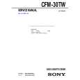 SONY CFM30TW Manual de Servicio