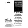 CLARION VRX8470R Manual de Usuario