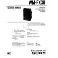 SONY WM-FX38 Manual de Servicio