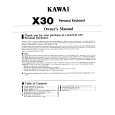 KAWAI X30 Manual de Usuario