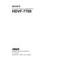 SONY HDVF-7700 Manual de Servicio