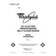 WHIRLPOOL RF3600XXW2 Catálogo de piezas