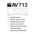 NAD AV713 Manual de Usuario