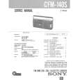 SONY CFM140S Manual de Servicio