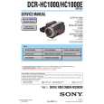 SONY DCRHC1000E Manual de Servicio