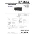 SONY CDPCX455 Manual de Servicio