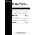 ROLAND HP109-PE Manual de Usuario
