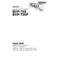 SONY BVP-750P Manual de Servicio