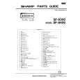 SHARP SF-8400 Catálogo de piezas