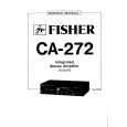 FISHER CA272 Manual de Servicio