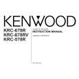 KENWOOD KRC-678RV Manual de Usuario
