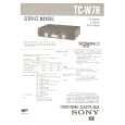 SONY TC-W7R Manual de Servicio