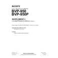 SONY BVP-950P Manual de Servicio