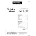 ROTEL RT-1010 Manual de Servicio
