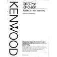 KENWOOD KRC601 Manual de Usuario