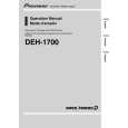PIONEER DEH-1700 Manual de Usuario
