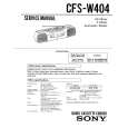 SONY CFSW404 Manual de Servicio