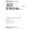 PIONEER S-W3700/XTW/E Manual de Servicio