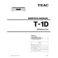 TEAC T-1D Manual de Servicio