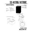 SONY SSH1700 Manual de Servicio