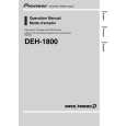 PIONEER DEH-1800/XU/UC Manual de Usuario