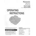 PANASONIC KXF1070 Manual de Usuario